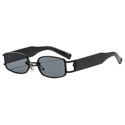 New Red Square Framed Metal Unisex Sunglasses