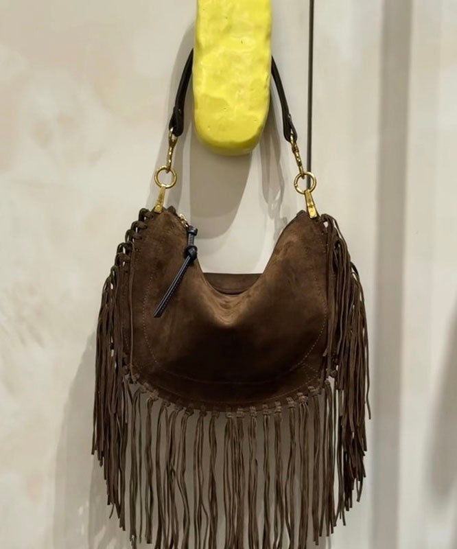 New Retro Tassel Suede Solid Durable Shoulder Bag