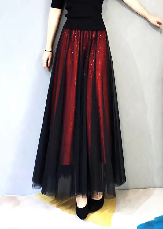 New Sequins High Waist Exra Large Hem Tulle Skirts Spring