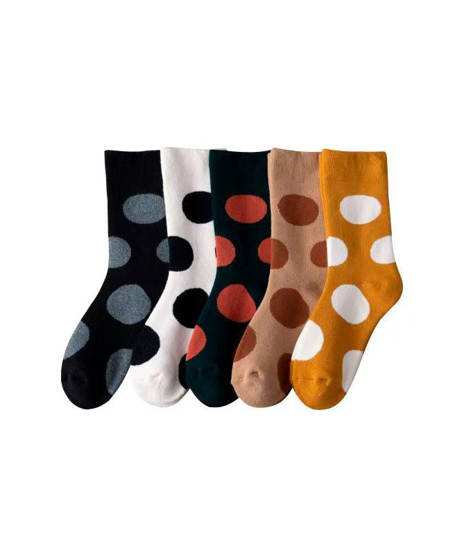 New Thick Warm Cartoon Dot Cotton Crew Socks