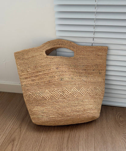 New Versatile Durable Straw Woven Tote Bag