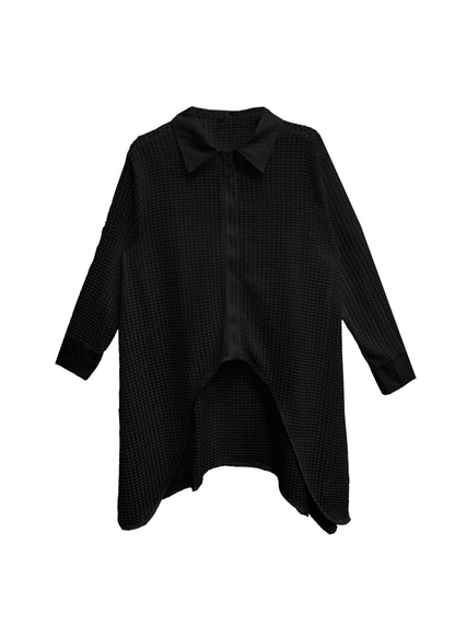 New White Peter Pan Collar Hollow Out Cotton Asymmetrical Top Summer