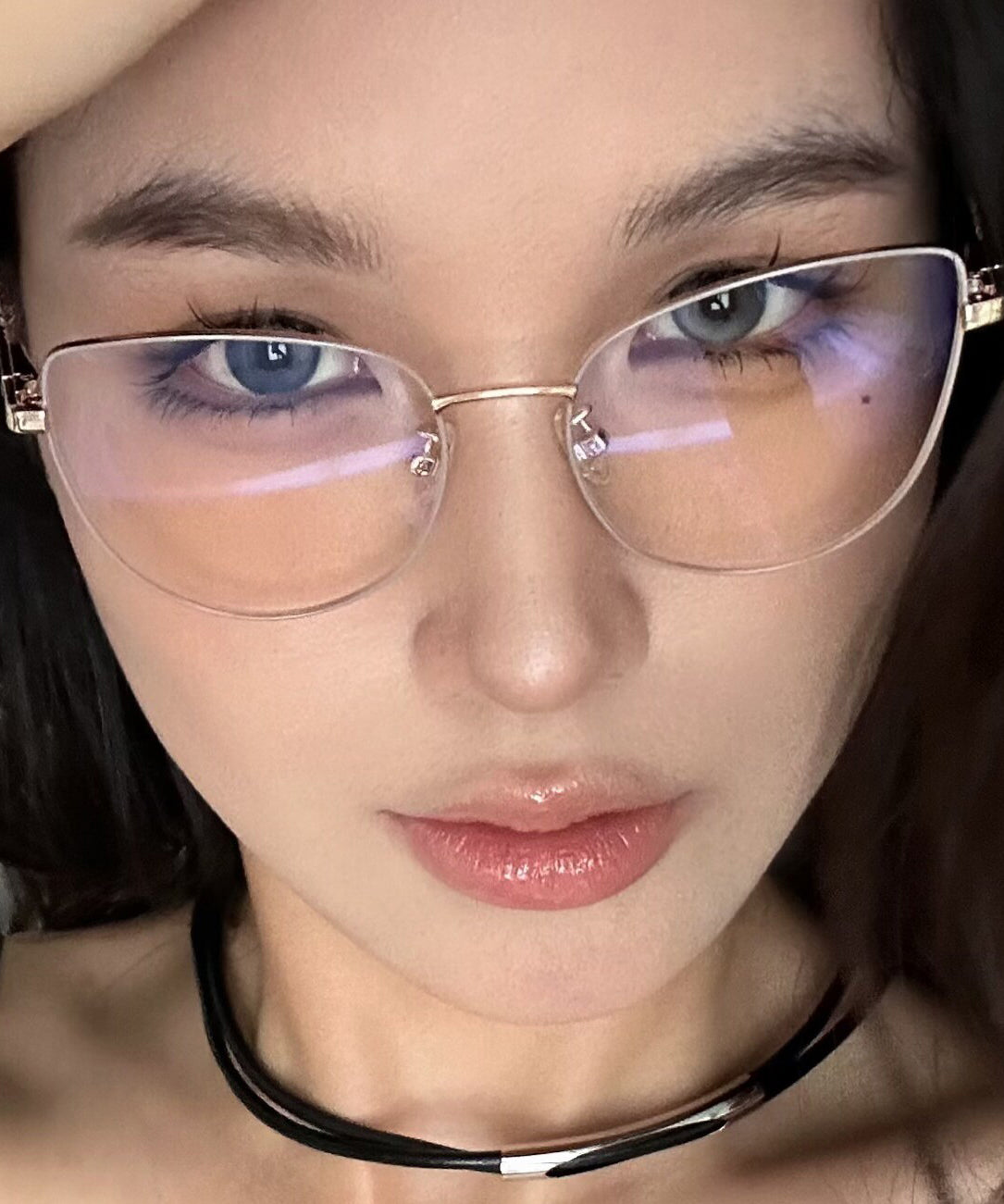 New Women Coffee Gold Full Frame Reading Glasses