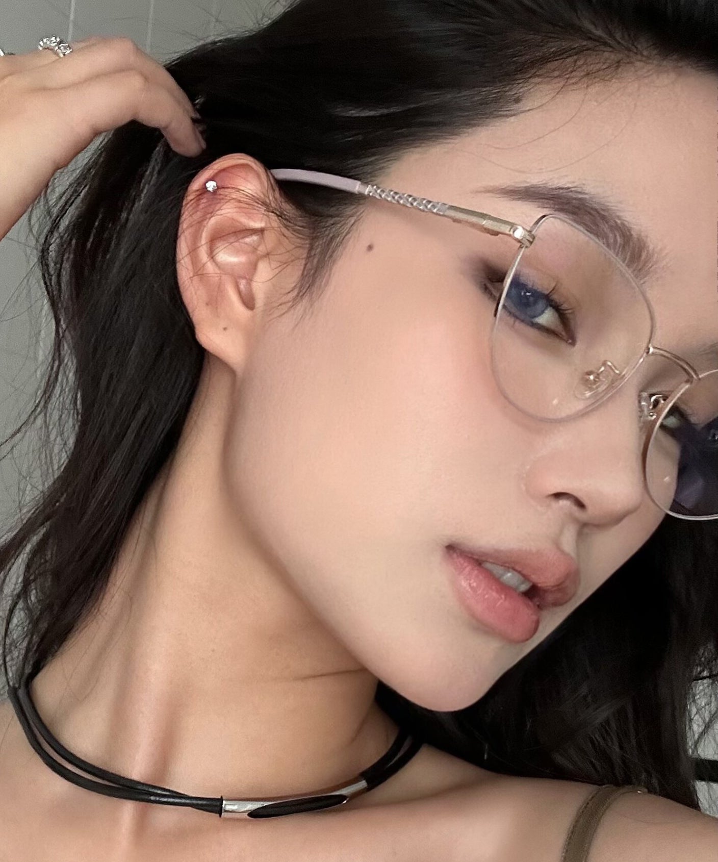 New Women Coffee Gold Full Frame Reading Glasses