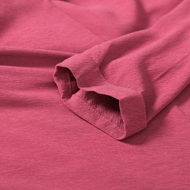 New red 2018 fall dress oversized O neck pockets traveling clothing boutique long sleeve kaftans