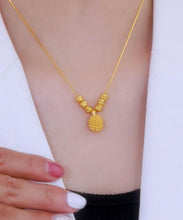 Load image into Gallery viewer, Novelty Gold Stainless Steel Alloy Durian Pendant Necklace