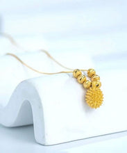 Load image into Gallery viewer, Novelty Gold Stainless Steel Alloy Durian Pendant Necklace