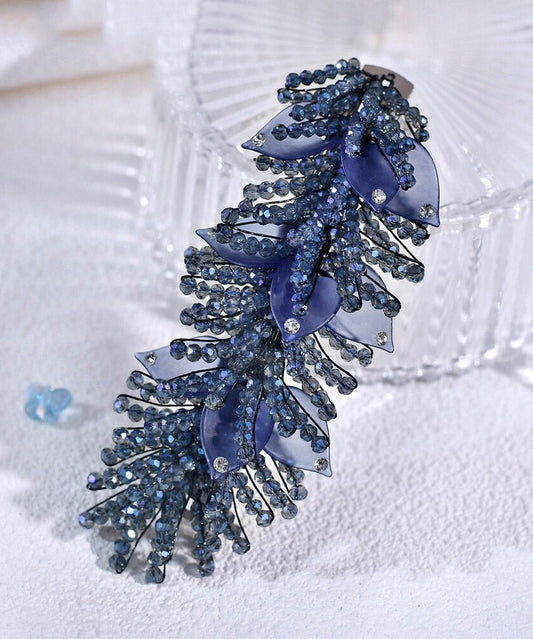 Novelty Royal Blue Alloy Crystal Zircon Hairpin