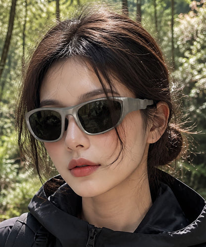 Novelty Silver PC Patchwork UV Protection Goggles Sunglasses