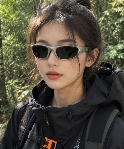 Novelty Silver PC Patchwork UV Protection Goggles Sunglasses