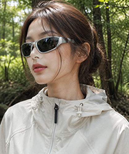 Novelty Silver PC Patchwork UV Protection Goggles Sunglasses