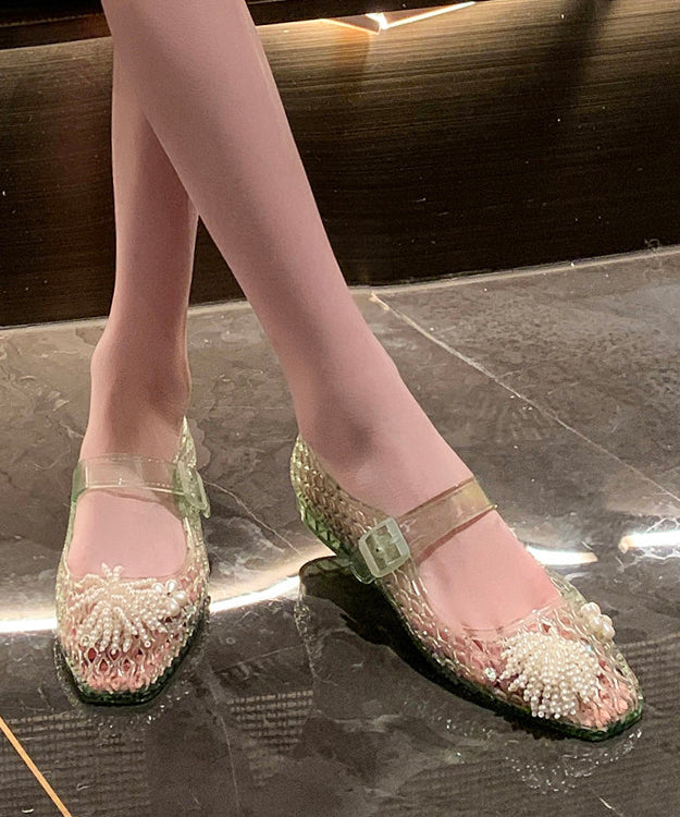 Orange Sandals Splicing Hollow Out Tassel Decorated