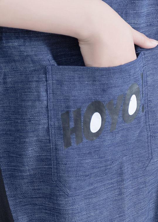 Organic patchwork Cotton dresses pattern black prints Dresses summer - SooLinen