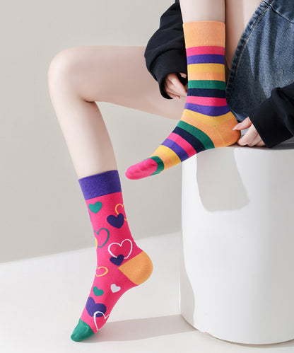 Original Asymmetric Combed Cotton Creative Fashion Socks