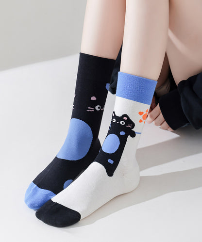 Original Asymmetric Combed Cotton Creative Fashion Socks