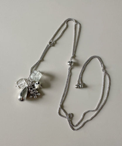 Original Crystal Pendant Titanium Steel Long Pendant Necklace