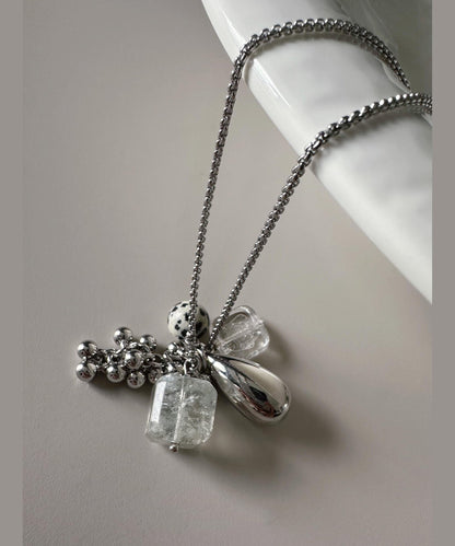 Original Crystal Pendant Titanium Steel Long Pendant Necklace