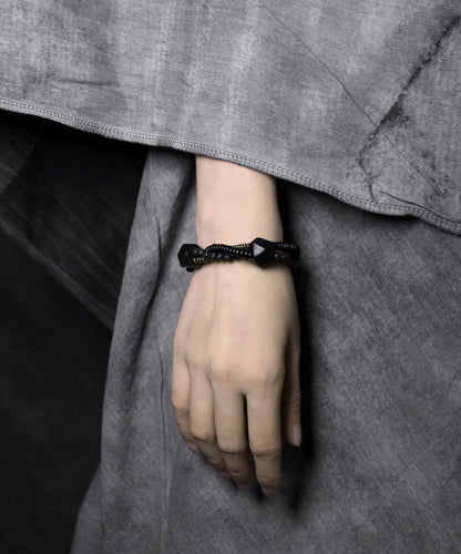 Original Design Black Alloy Ebony Unisex Chain Bracelet