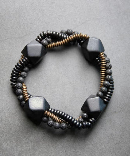 Original Design Black Alloy Ebony Unisex Chain Bracelet