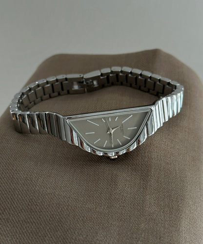 Original Design Gold Stainless Steel Alloy Half-Moon Watches