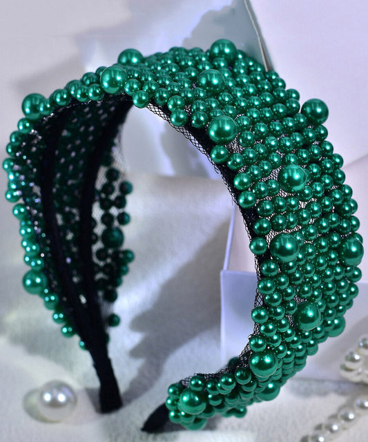 Original Design Green Acrylic Pearl HairPiece