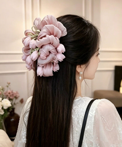 Original Design Pink Alloy Tulip Hairpin