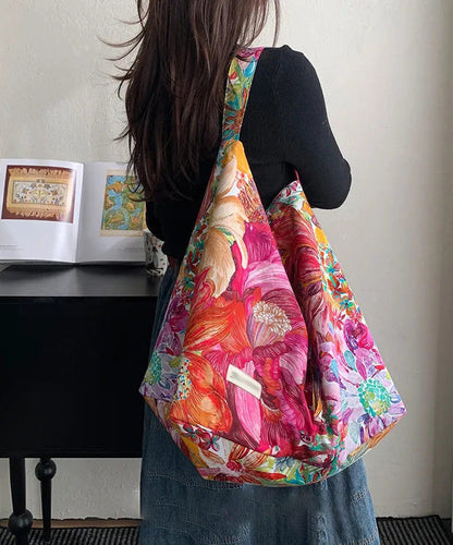 Original Design Print Large Capacity Canvas Shoulder Bag