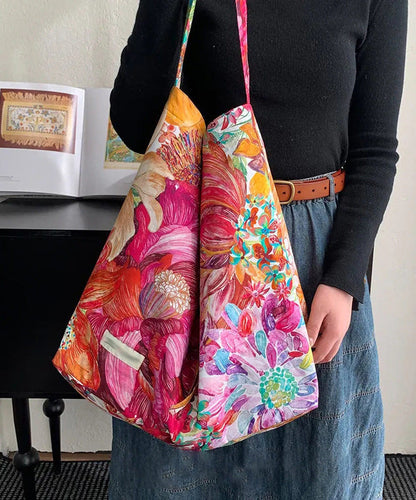 Original Design Print Large Capacity Canvas Shoulder Bag