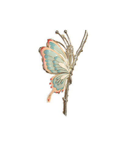 Original Design Rainbow Alloy Butterfly Hairpin