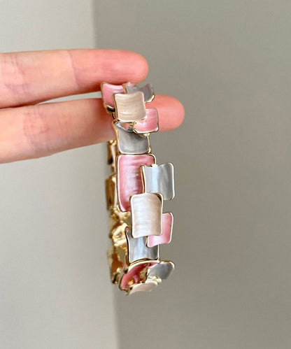 Original Design Rainbow Alloy Enamel Patchwork Bangles