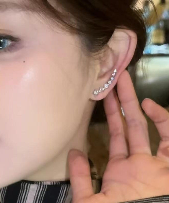 Original Design Silk Alloy Zircon Stud Earrings
