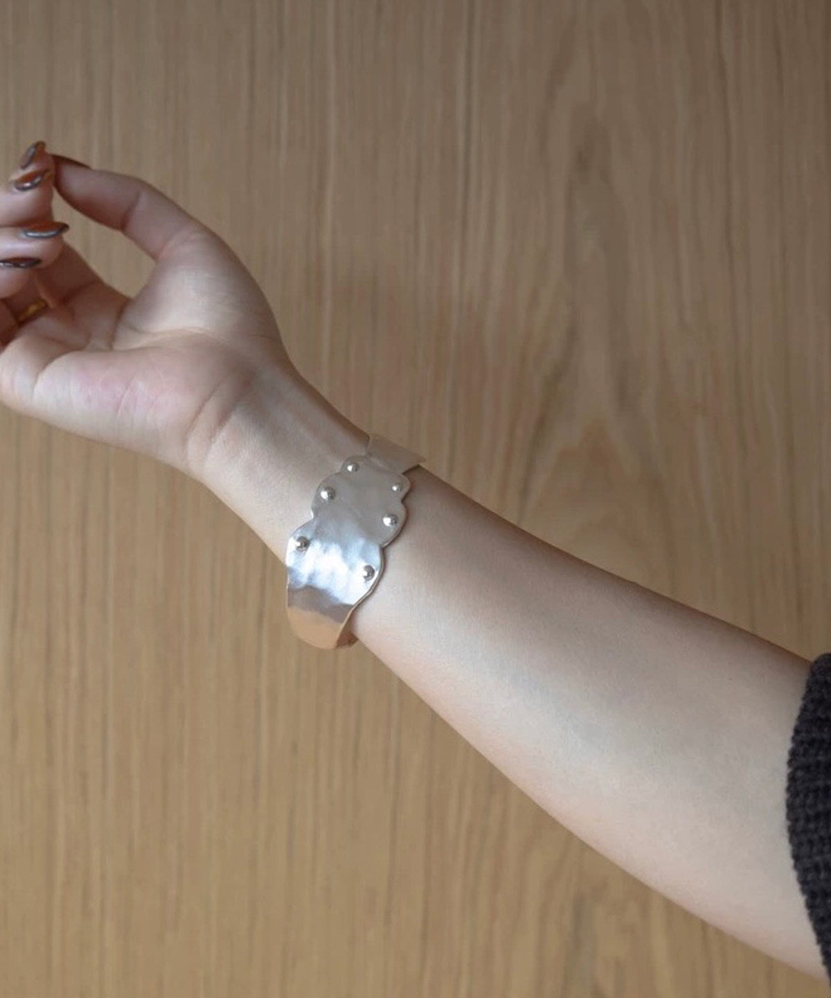 Original Design Silk Sterling Silver Cuff