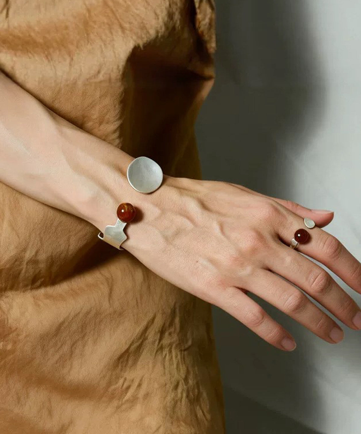 Original Design Silk Sterling Silver Cuff