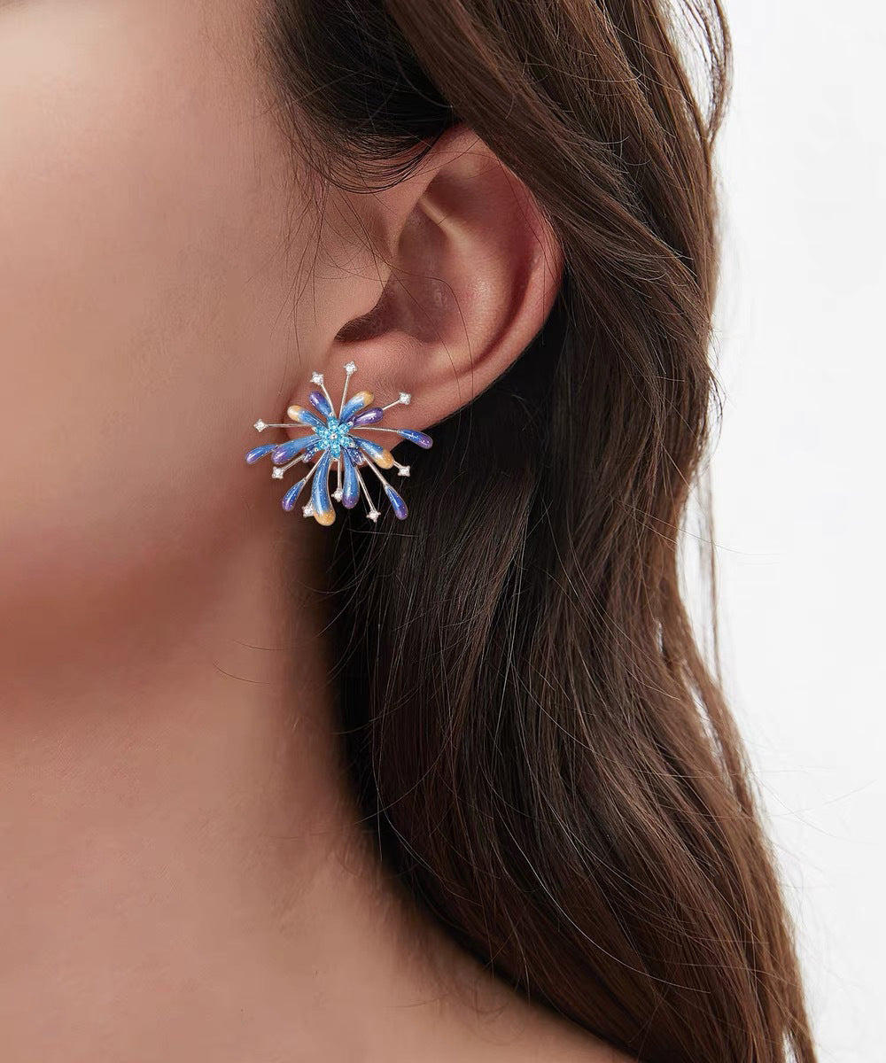 Original Design Star Gradient Fireworks Earrings