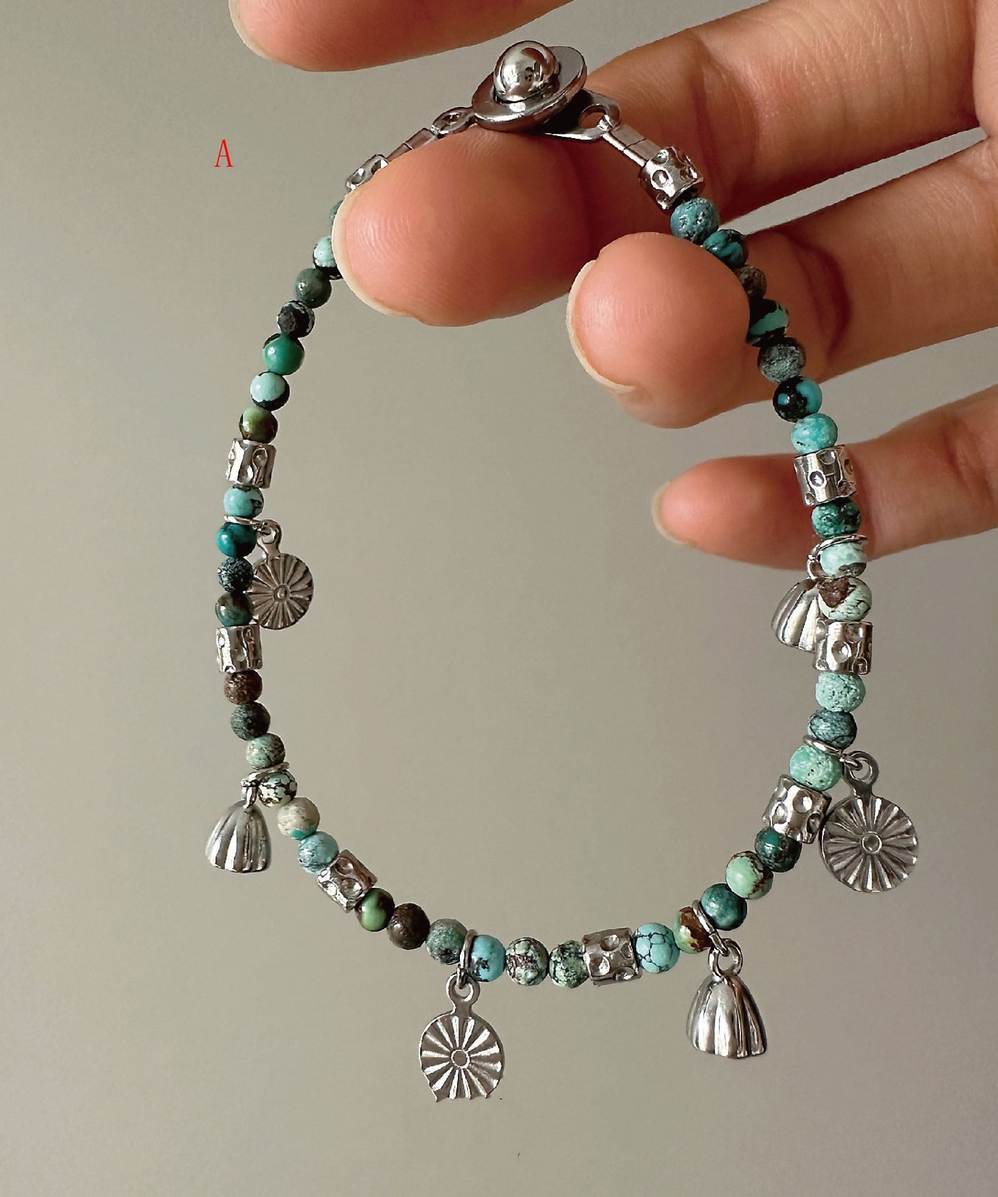Original Design Titanium Steel Colored Bead Bracelet