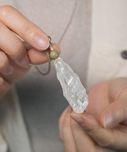 Original Design Versatile Asymmetrical Crystal Pendant Necklace