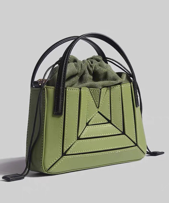 Original Design White Faux Leather Pleated Mini Bag