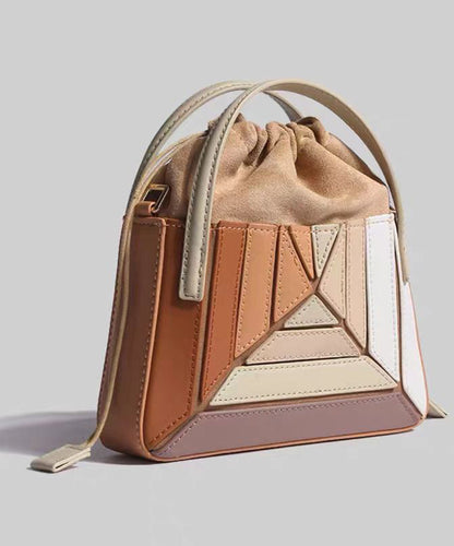 Original Design White Faux Leather Pleated Mini Bag