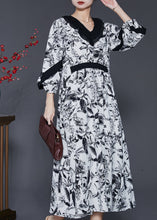 Load image into Gallery viewer, Original Design White Oversized Ink And Wash Cotton Dress Spring