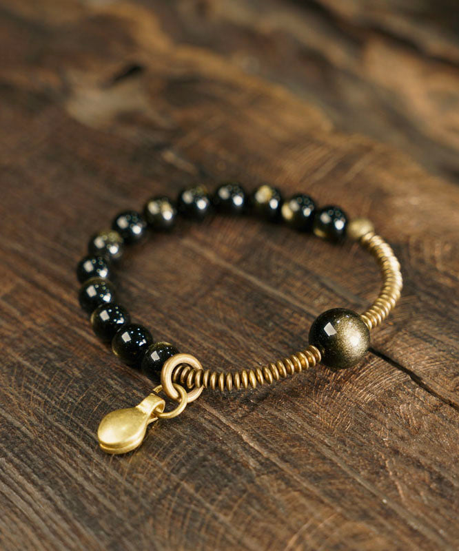 Original Personalized Obsidian Versatile Single Circle Male Bracelet