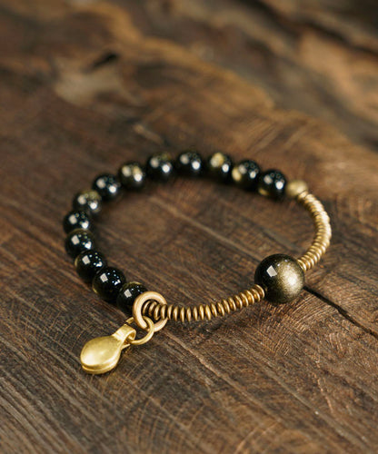 Original Personalized Obsidian Versatile Single Circle Male Bracelet