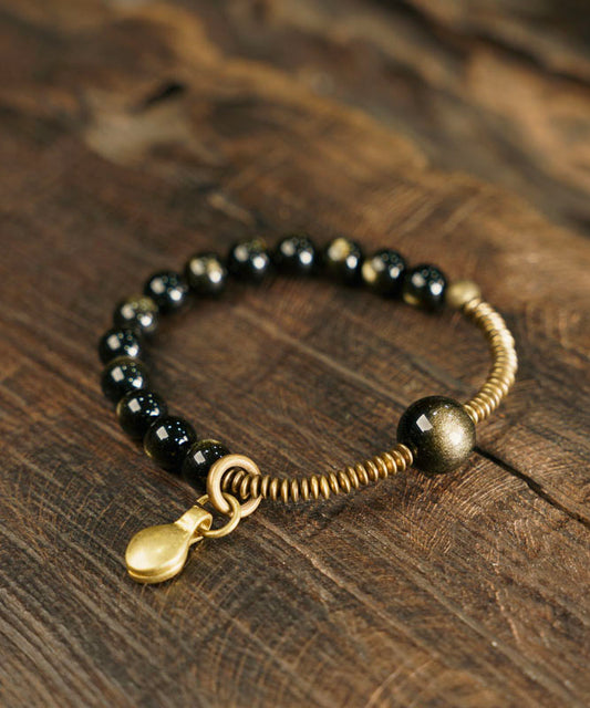 Original Personalized Obsidian Versatile Single Circle Male Bracelet