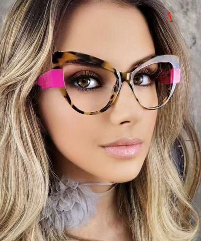 Personalized Color Blocking Anti Blue Light Full Frame Reading Glasses