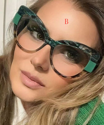 Personalized Color Blocking Anti Blue Light Full Frame Reading Glasses