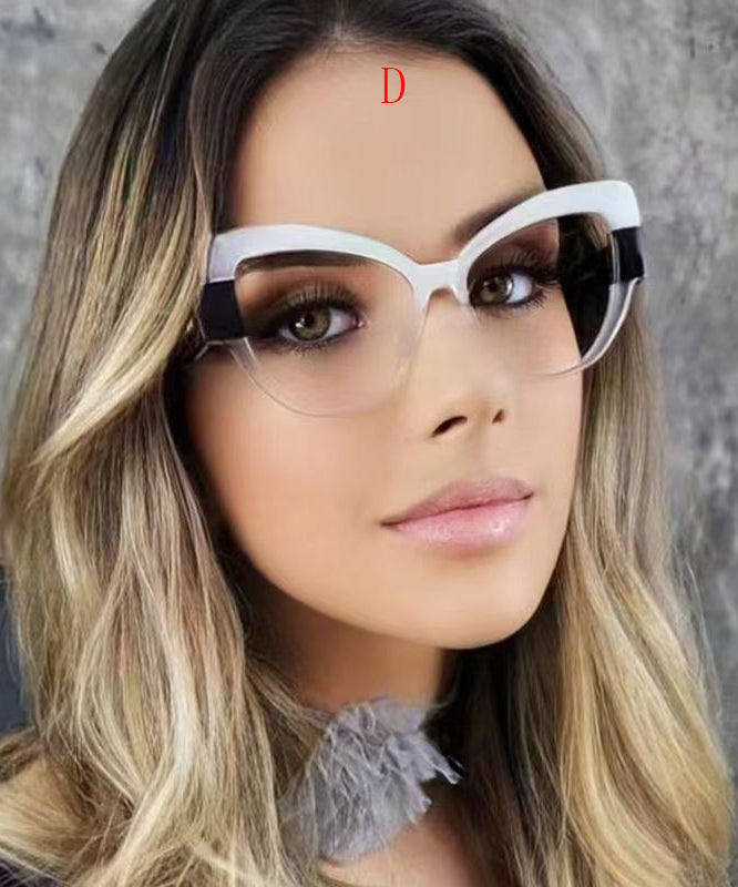 Personalized Color Blocking Anti Blue Light Full Frame Reading Glasses