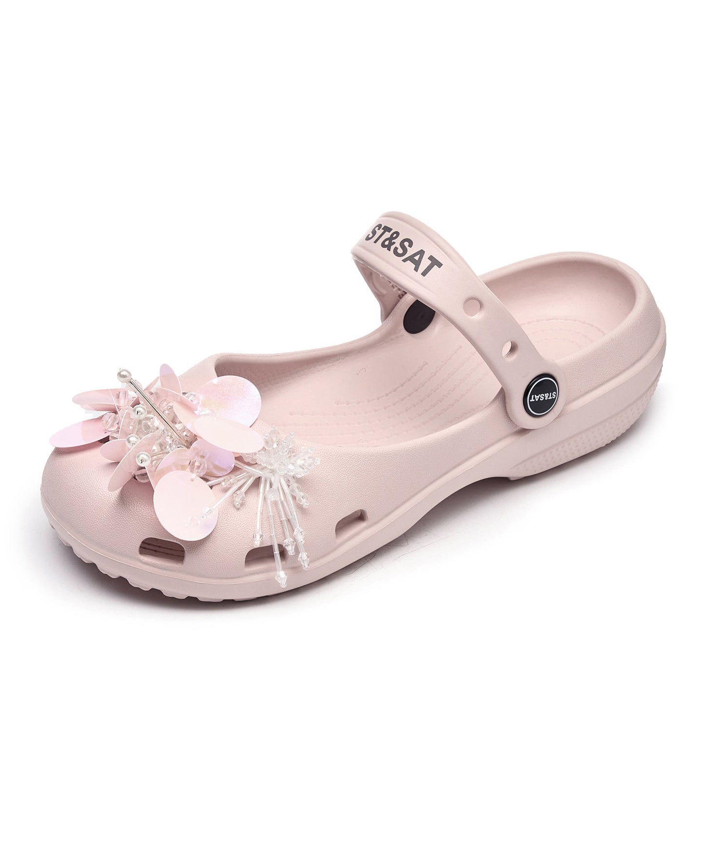 Pink Sandals Buckle Strap Boutique Hollow Out Sandals