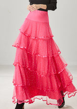 Load image into Gallery viewer, Pink Silm Fit Tulle Skirt Exra Large Hem Spring