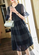Load image into Gallery viewer, Plus Size Black Print Chiffon Maxi Dress Summer