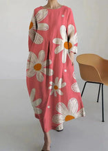 Load image into Gallery viewer, Plus Size Blue Print Wrinkled Maxi Dress Spring