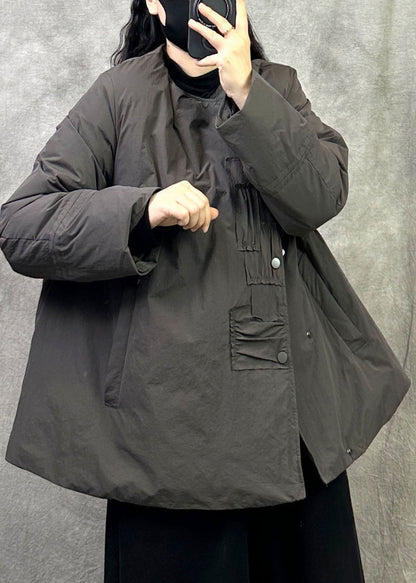 Plus Size Grey Oversized Duck Down Canada Goose Jacket Winter